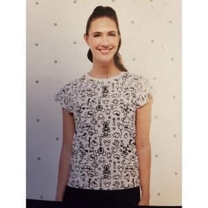 Disney Aldi Mickey Mouse Crop T Shirt Graphic Tee Size M Brand New NWT